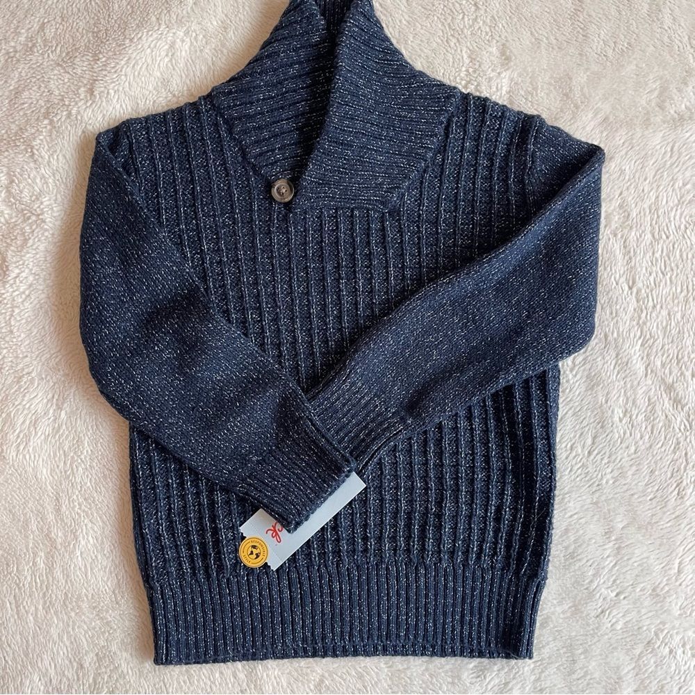 Cat & Jack BLue Mock Turtleneck Sweater Kids Size 4T NWT